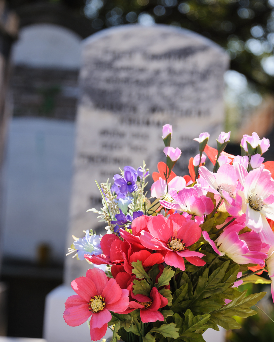 fleurs sépulture